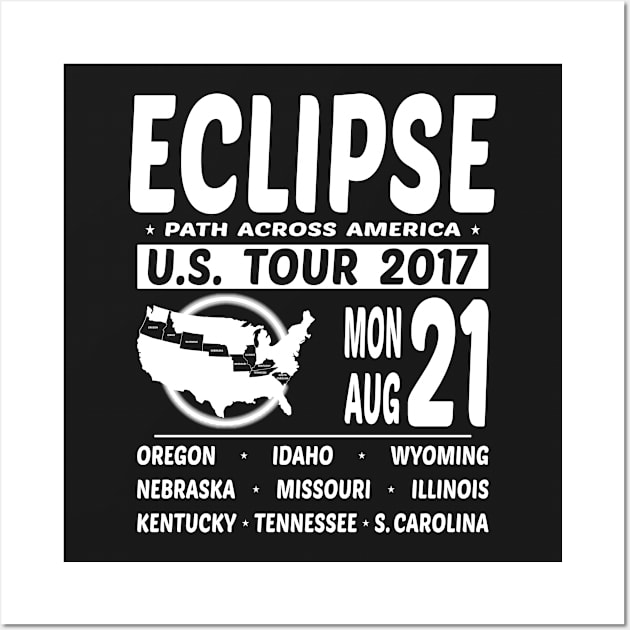 Eclipse US Tour 2017 Wall Art by EthosWear